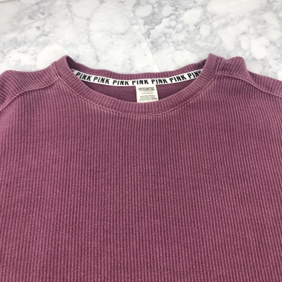 PINK Victoria’s Secret Campus Ribbed Crew Sweater - Picture 3 of 8
